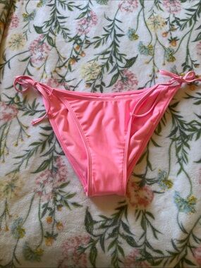 Xhilaration Pink Tie-Side Bikini Bottoms